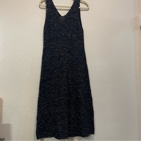 SOFT SURROUNDINGS Metallic Gold Sweater Dress M - Picture 4 of 7